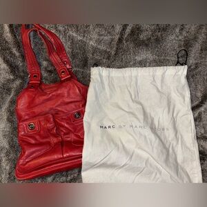 Vintage Marc Jacobs Cherry Red Leather Handbag